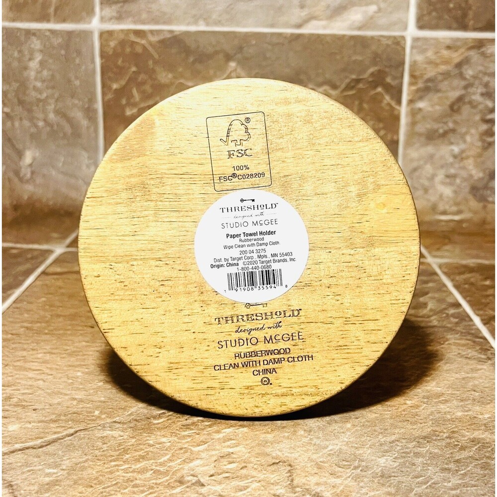Wooden Paper Towel Holder - Threshold designed with Studio McGee - New - Picture 4 of 4
